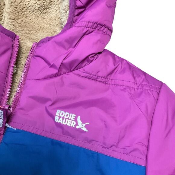 Eddie Bauer Girl's Jacket Reversible Size Large NWT - Picture 4 of 11